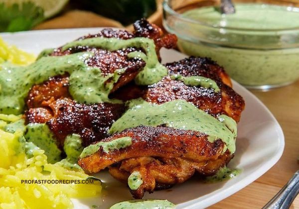 Peruvian Chicken with Aji Verde Sauce