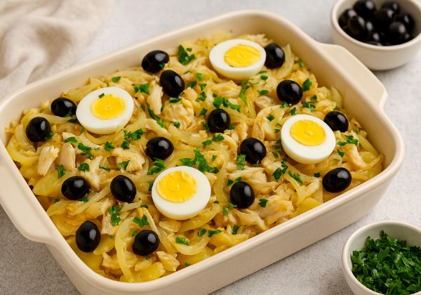Portuguese Bacalhau à Gomes de Sá